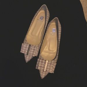 Bruno Magli Lavender Tweed Flats